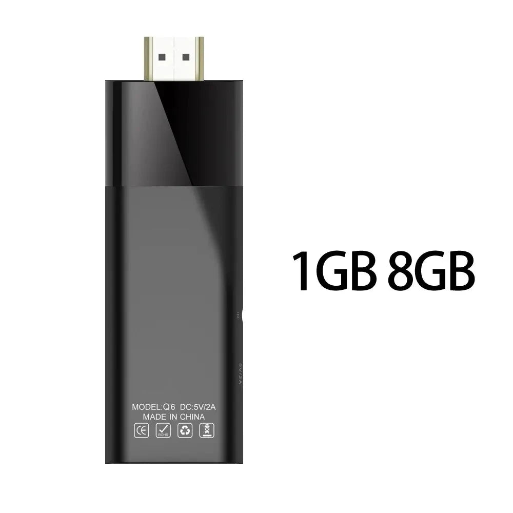 Q6 Android 10 TV Stick HDR Set Top OS 4K 1080P WiFi 6 2.4/5.8G Smart TV Sticks For Google YouTube NETFLIX Network Media Player