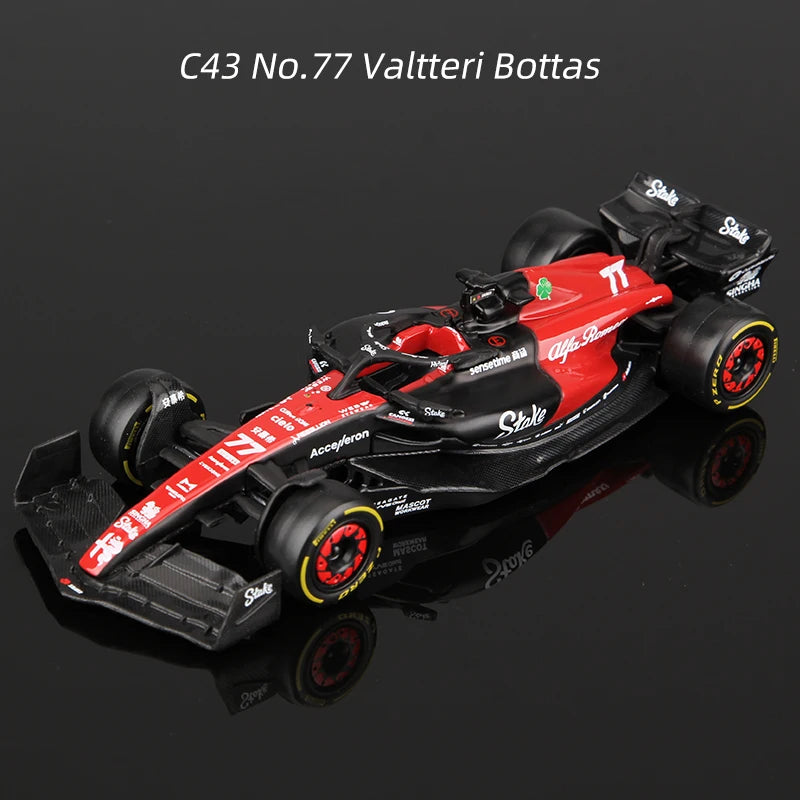 Bburago 1:43 2023 F1 Modell Regelmäßige Version Alfa Romeo C43 Auto Dekoration Valtteri Bottas Legierung Formel Racing Druckguss Spielzeug