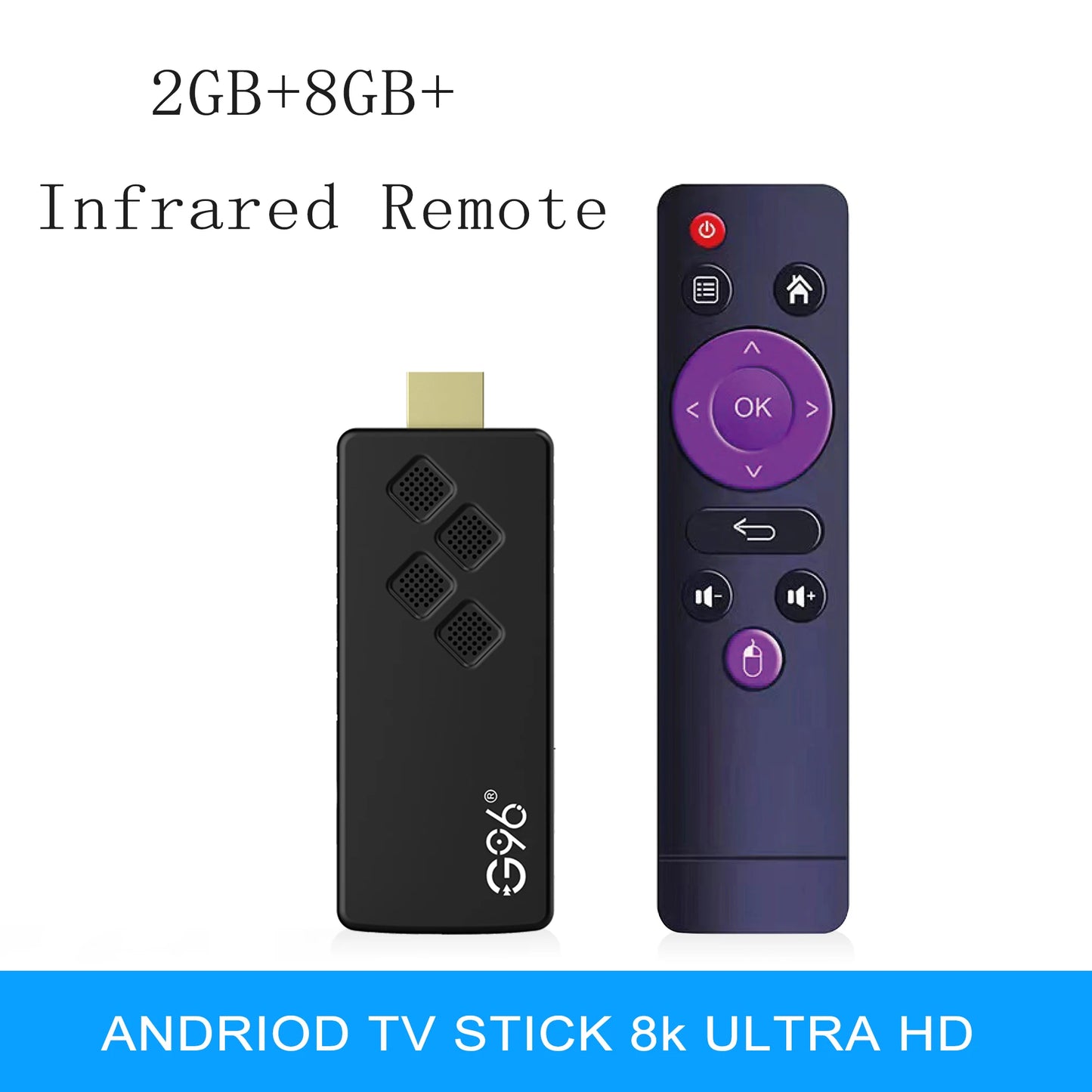 Global Version Android13 AllwinnerH313 Smart TV Stick Netflix IATV 4K HDR10+ Dual 2.4G5GWifi Youtube Streaming Media Player Q2