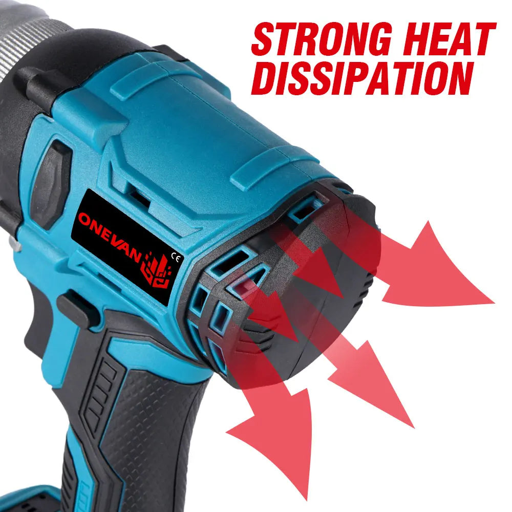 مسدس برشام كهربائي بدون فرشاة من ONEVAN، مقاس 2.4 إلى 5.0 مم، مسدس برشام لاسلكي، أداة برشام أوتوماتيكية لدبابيس بطارية ماكيتا