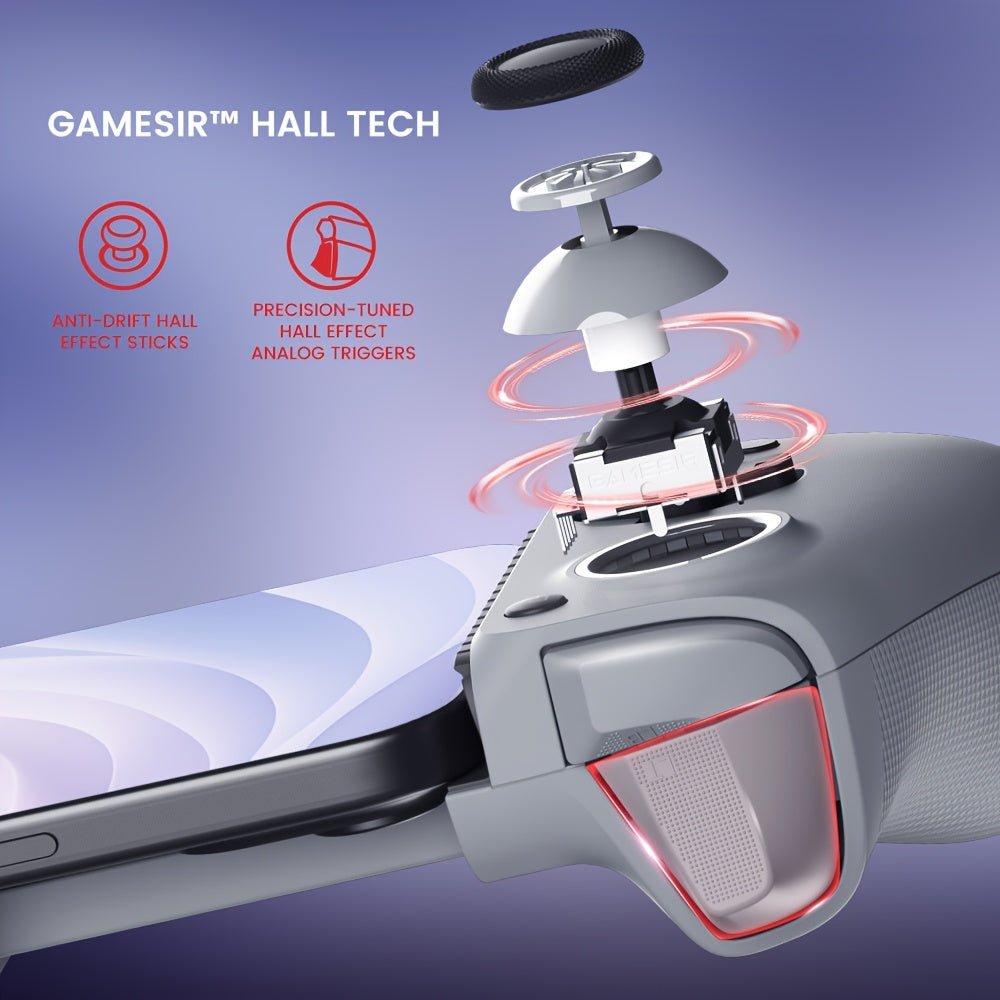 15 Series GameSir G8 Galileo Type-C Mobile Gaming Controller - Advanced Plug and Play Gamepad with Hall Effect Joysticks, Hall Trigger, 3.5mm Audio Jack and USB-C Connectivity for Seamless Android and iPhone Gaming Experience