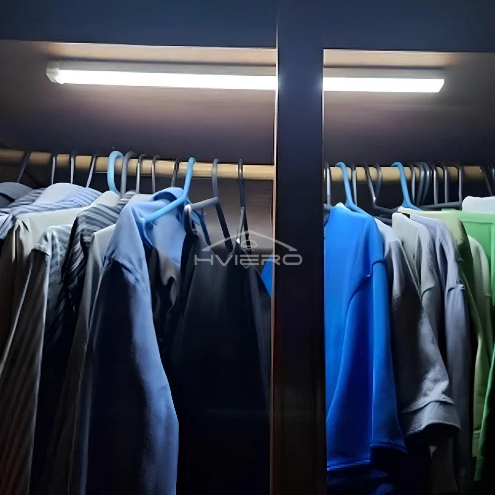 Motion Sensor Night Lights Wireless LED Lamp USB Rechargeable Magnetic For Wardrobe Room Closet Kitchen Aisle Tube Detector Bulb