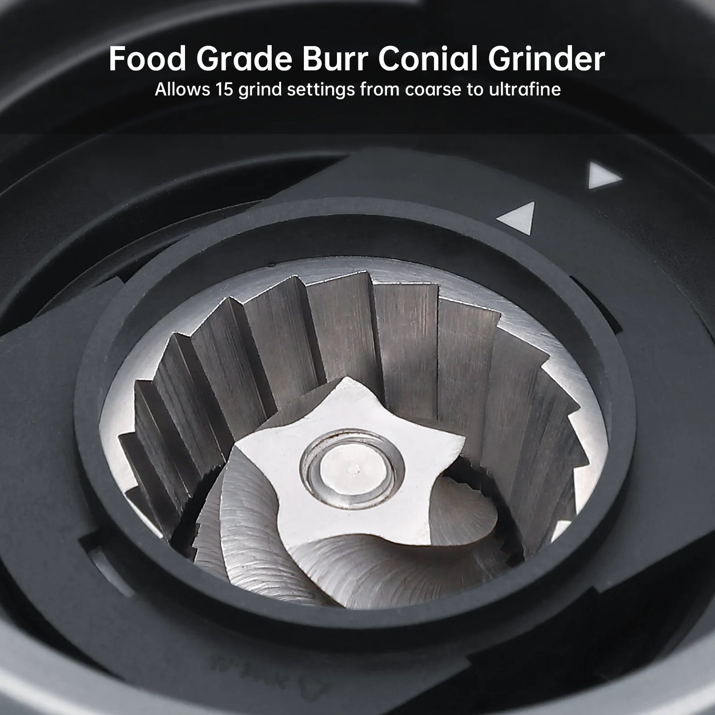 ماكينة قهوة إسبريسو أوتوماتيكية بقوة 15 بار مع خفاقة حليب ومطحنة، وماكينة قهوة مزودة بمضخة ULKA إيطالية، وخزان مياه سعة 2.5 لتر