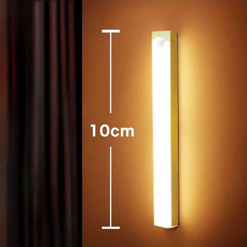 Motion Sensor Light Night LED Lamp USB Battery Wall For Home House Room Bedroom Kitchen Wireless Decor Indoor Bathroom