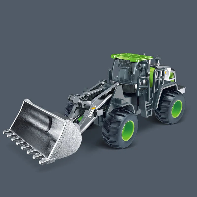1/50 Diecast Engineering Vehicle Excavator Bulldozer Car Model Simulation Alloy Head Dumper Truck Crane Tanker Toys for Kids Boy