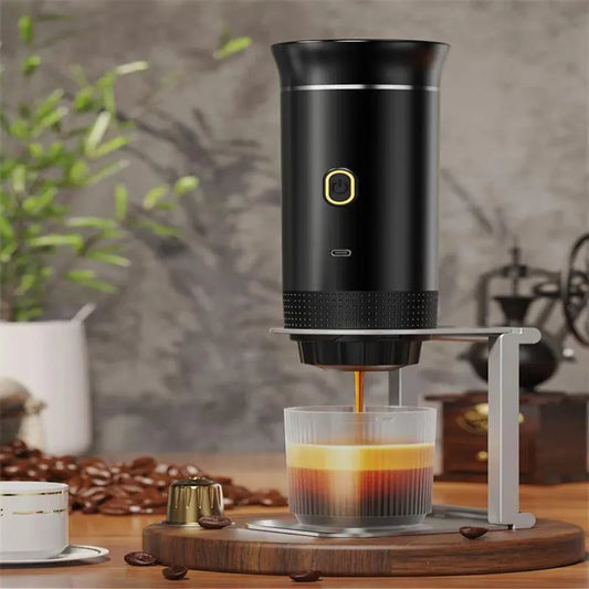 Portable Capsule Coffee Machine, Ltalian Style Concentrated Electric Small Wireless Heating Pump Pressure Coffee Machine