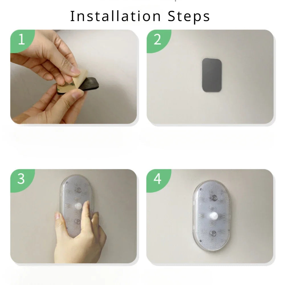 Motion Sensor Led Light USB Rechargeable Automatic Induction Sensing Light Wireless Foot Lamp for Car Trunk Door