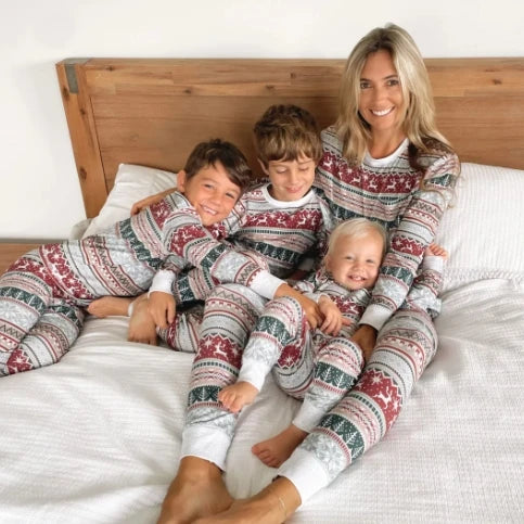 Family Christmas Matching Pajamas Set Xmas Adult Kids Mother And Daughter Father Son Sleepwear Baby Family Look Outfits