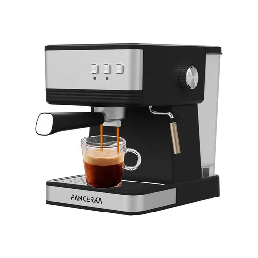 PANCERKA New Arrival 2 in 1 Household High Pressure 19 Bar Metal Espresso Machine Commercial Coffee Maker with Milk Froth