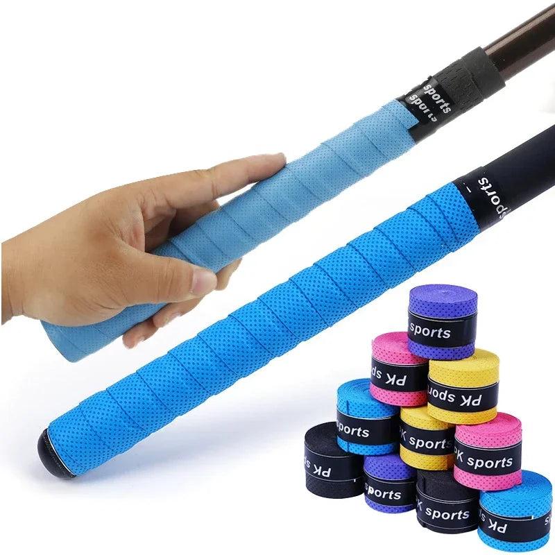 28cm Fishing Rod Silicone Grip Anti-Slip Sweat-Absorbing Wrap Strap Fishing Rod Tennis Racket Handle Covers Tackle Tools