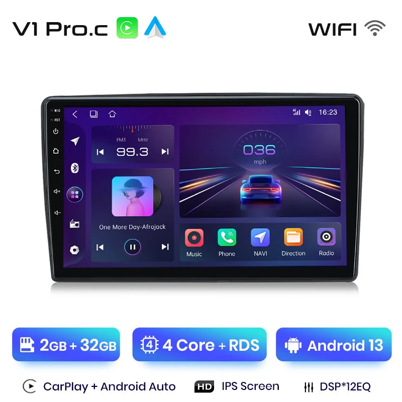Junsun V1 Plus Car Radio For Citroen C5 2008 - 2017 wireless CarPlay Android Auto car intelligent systems No 2 din 2din DVD