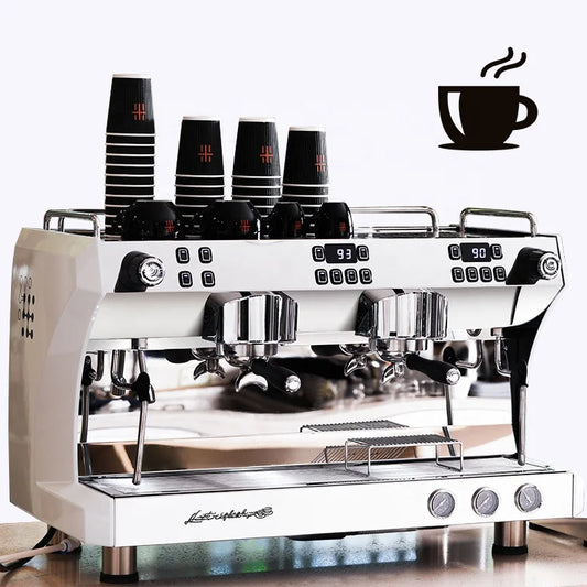 ST High Quality Profesional Italian Kaffeemaschine Semi Two Group Automatic Coffee Maker Espresso Machines