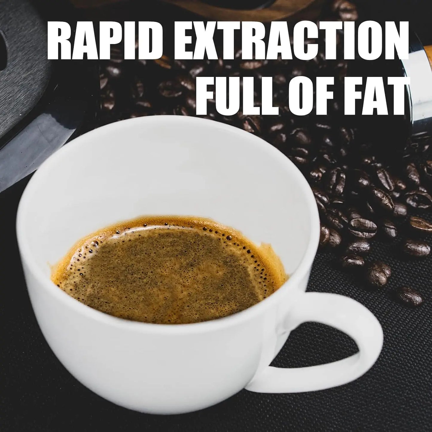 Espresso Machine 15 Bar Coffee Maker With Milk Frother Steam Wand Built-In Bean Grinder Combo Cappuccino Machine