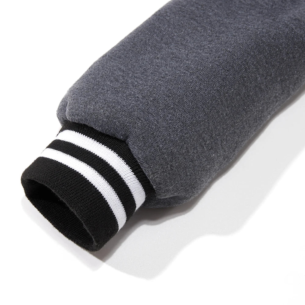 New York City Art Letter Prints Men Pocket Tracksuit Autumn Winter Jackets Fashion Soft Baseball Jersey Loose Sports Clothes