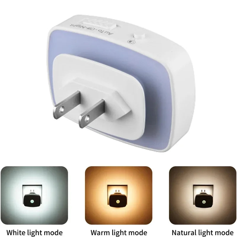 Motion Sensor Led Night Light EU US Plug Infrared Smart Sensor Wall Lamp Bedroom Toilet Hallway Kitchen Kid Nightlight 220V 110V