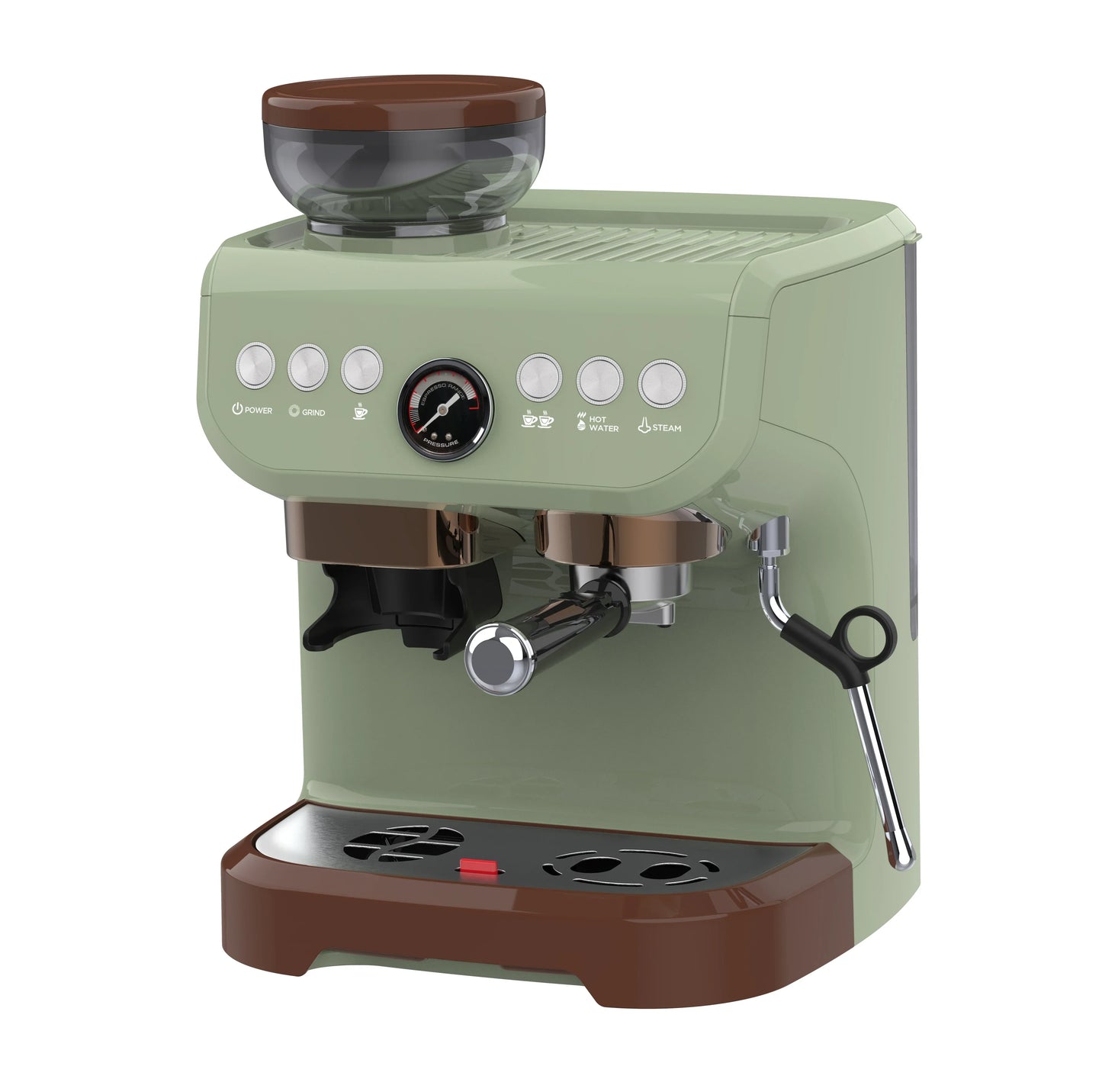 Factory Price Wholesale Semi Auto Cappuccino and Espresso Coffee Machines Makers with Grinder Accessories