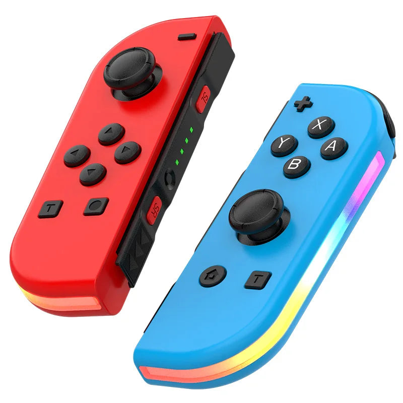 Controller for Swith Colorful RGB Light Game Controller (L/R) Wireless joycon for Nintendo Switch Oled  Dual Vibration/Motion