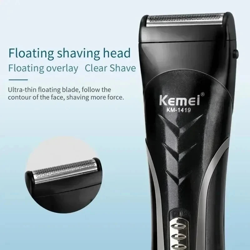 Kemei KM-1419 Rechargeable Electric Hair Clipper Men'S Household Shaver hair trimmer and nose trimmer 3 in 1
