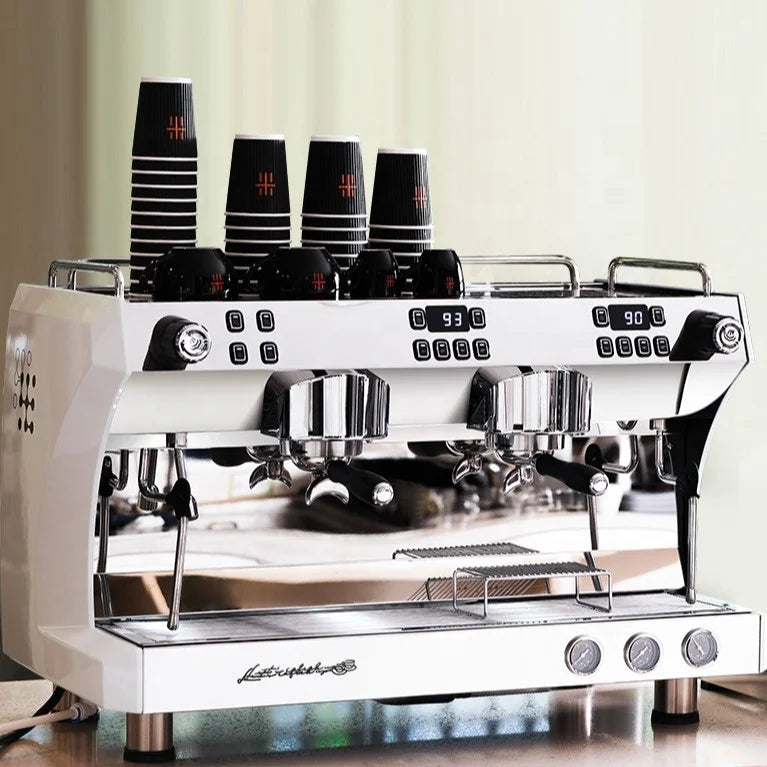 ST High Quality Profesional Italian Kaffeemaschine Semi Two Group Automatic Coffee Maker Espresso Machines