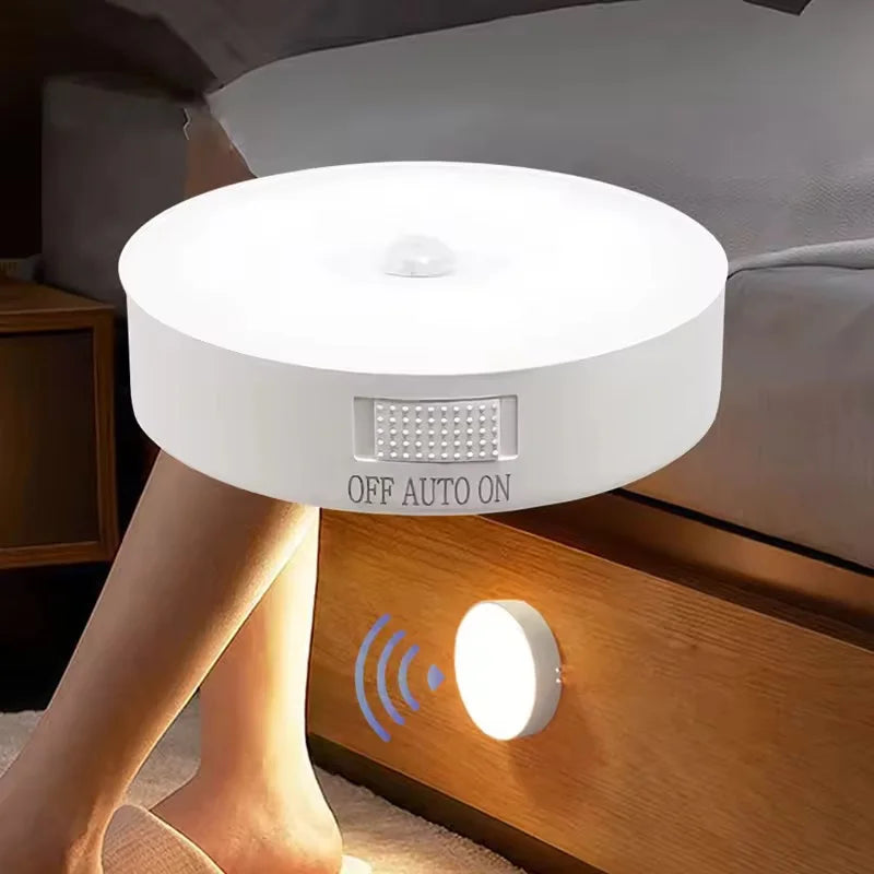 Motion Sensor Light Bedroom Night Light Room Decor USB LED Lamp Rechargeable Home Decoration Lights For Stairs Hallway Closet
