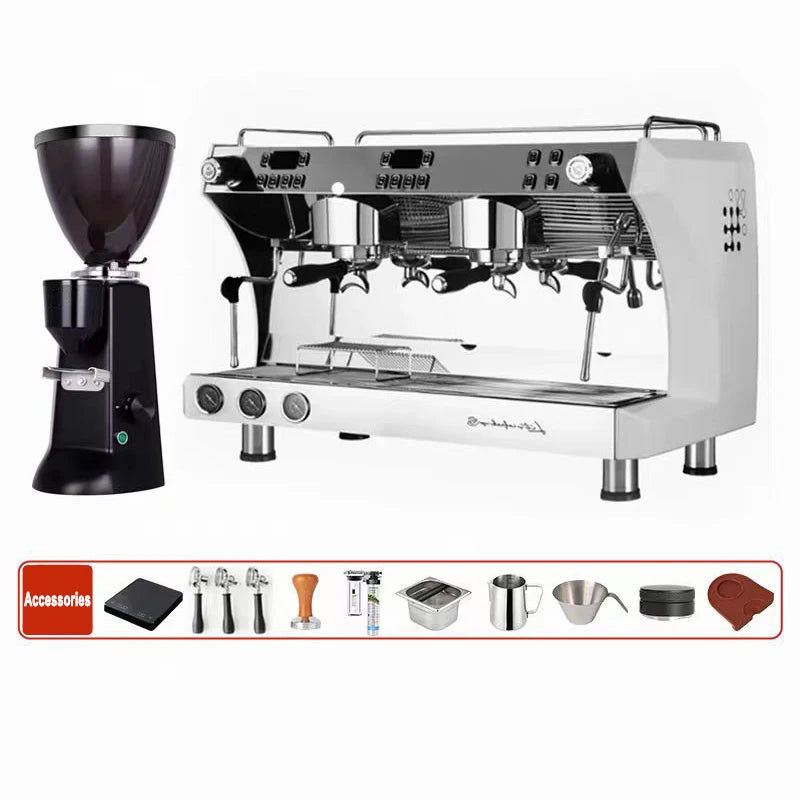 ST High Quality Profesional Italian Kaffeemaschine Semi Two Group Automatic Coffee Maker Espresso Machines