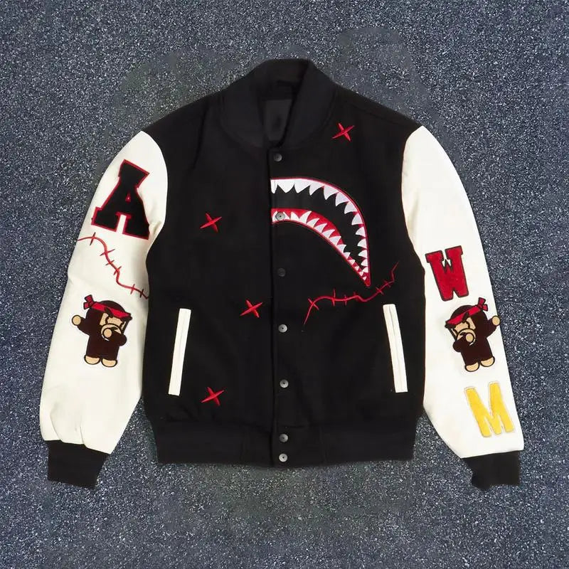 2026 Temu Men's Clothing Daily Work Sport Animal Pattern Slim Fit Double Button Velvet Rabbit Fur Lined Coat for All Seasons