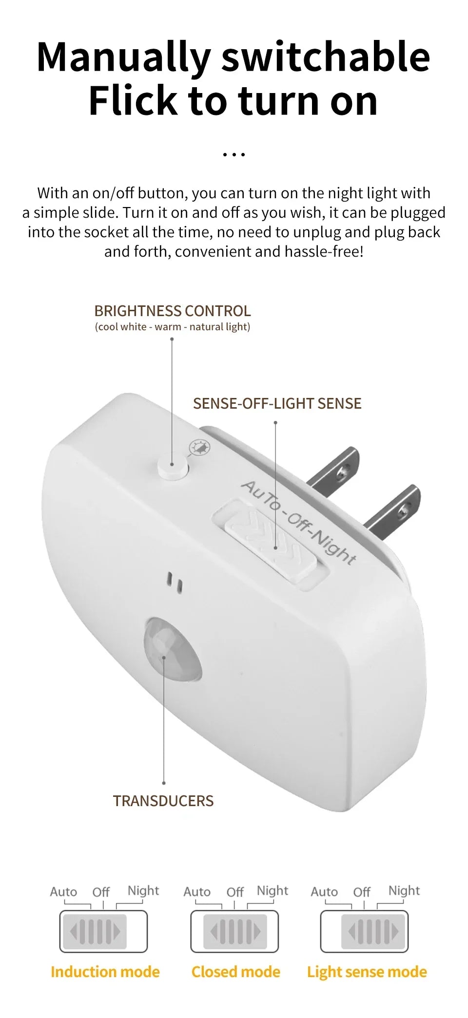 Motion Sensor Led Night Light EU US Plug Infrared Smart Sensor Wall Lamp Bedroom Toilet Hallway Kitchen Kid Nightlight 220V 110V
