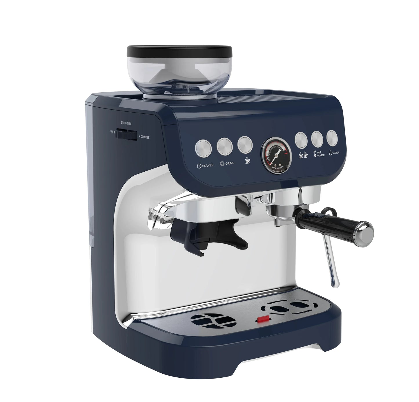 Factory Price Wholesale Semi Auto Cappuccino and Espresso Coffee Machines Makers with Grinder Accessories