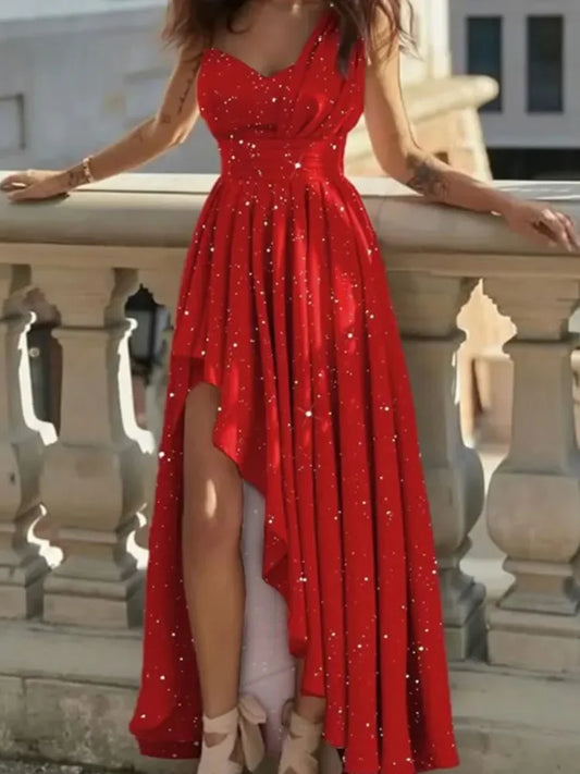 Women Sexy Evening Dresses Sexy Elegant Red Cocktail Party Chic Gala Graduation Luxury Formal Occasion Bridesmaid Gown Dress