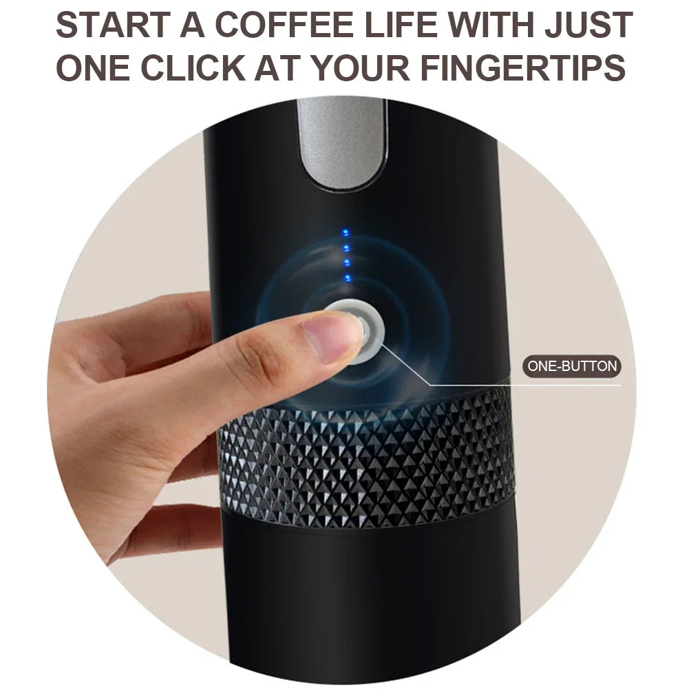 170ML Electric Coffee Machine Portable Automatic Coffee Machine Compatible with Capsule & Ground Coffee for Home Kitchen Office