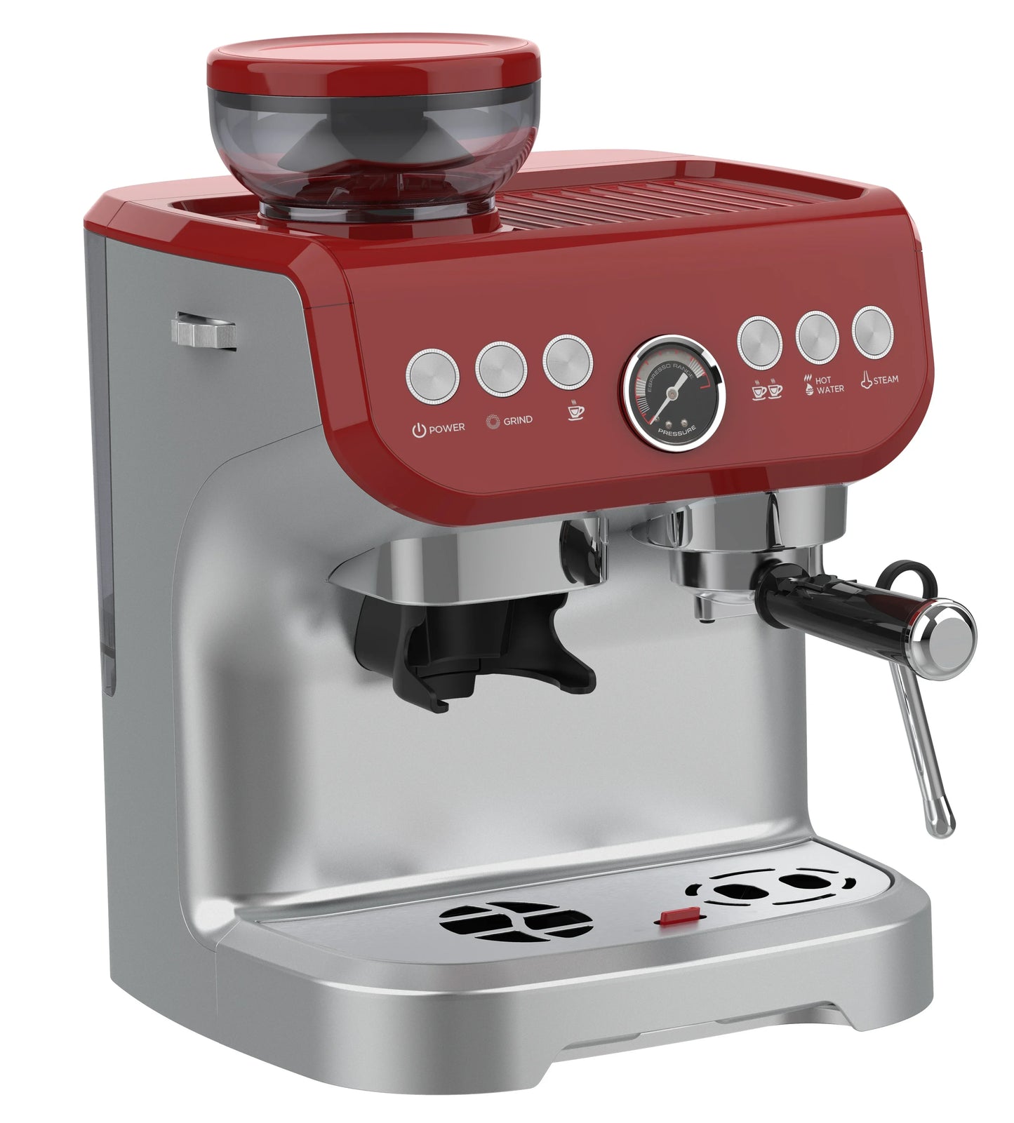 Factory Price Wholesale Semi Auto Cappuccino and Espresso Coffee Machines Makers with Grinder Accessories