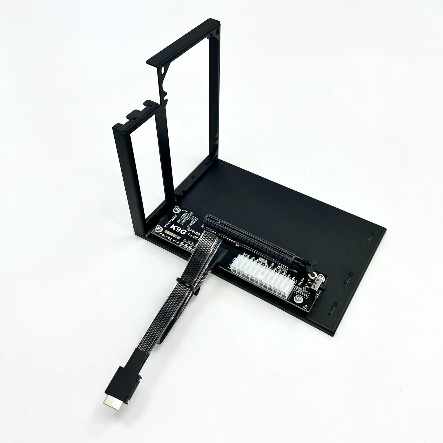 ADT New K9G OCuLink to PCI Express X16 Graphics Card GPU Dock PCIe 5.0 X4 128Gbps EGPU ATX Power Bracket M.2 SFF-8612 & SFF-8611