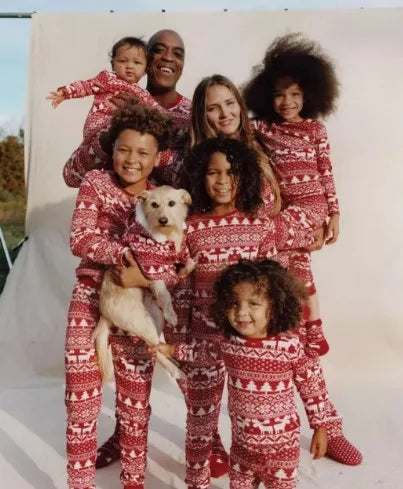 Family Christmas Matching Pajamas Set Xmas Adult Kids Mother And Daughter Father Son Sleepwear Baby Family Look Outfits