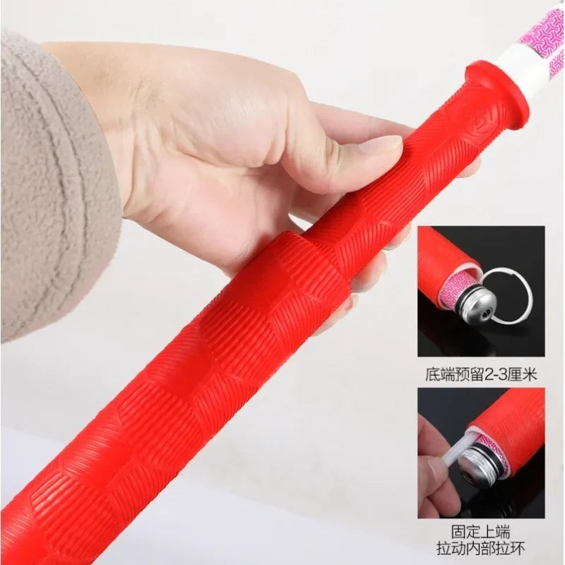 28cm Fishing Rod Silicone Grip Anti-Slip Sweat-Absorbing Wrap Strap Fishing Rod Tennis Racket Handle Covers Tackle Tools