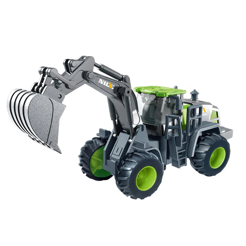 1/50 Diecast Engineering Vehicle Excavator Bulldozer Car Model Simulation Alloy Head Dumper Truck Crane Tanker Toys for Kids Boy