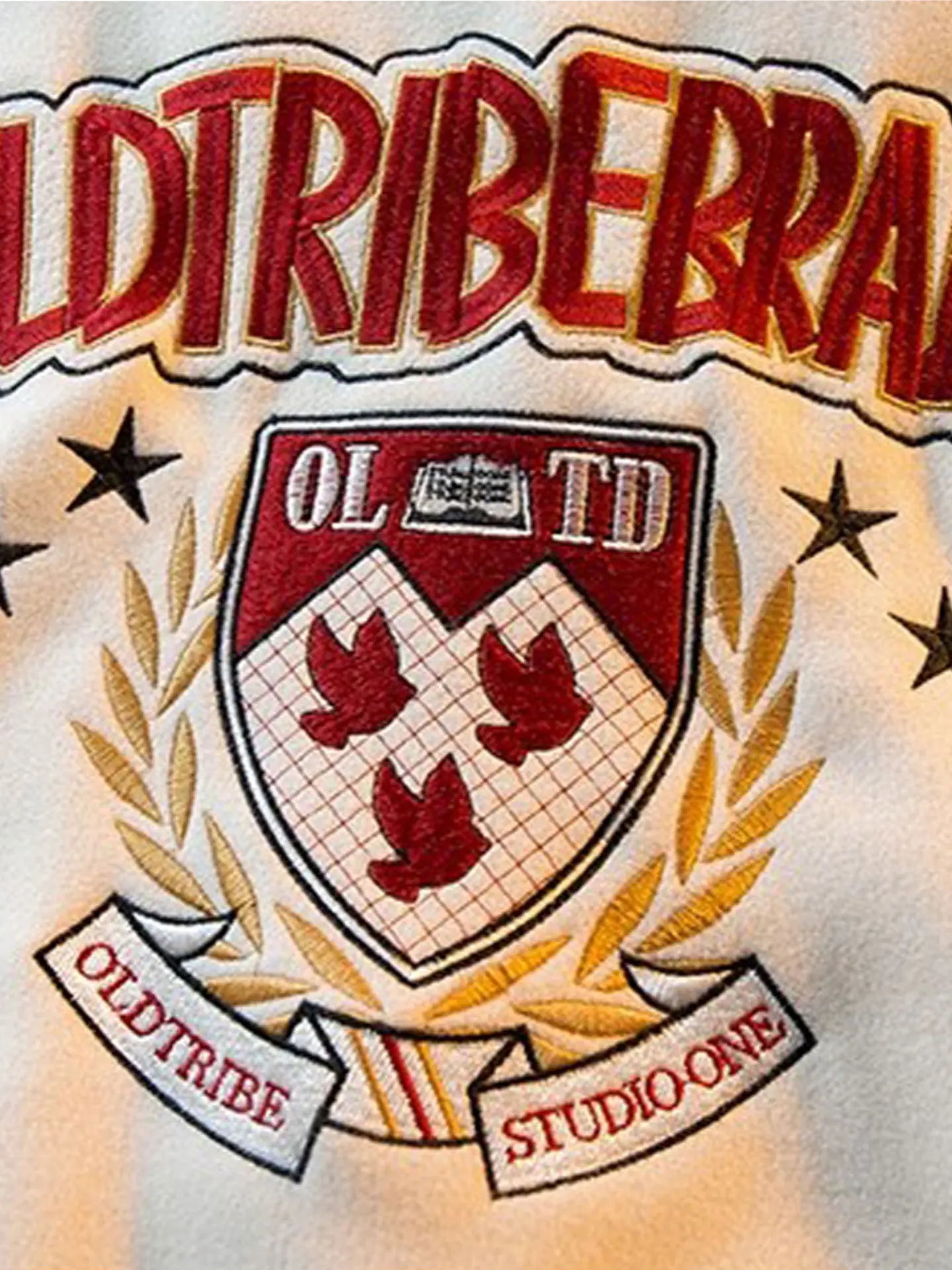 MUSONMU American Sle Embroidered Baseball Jaet Men's Loose Woolen Outerwear Casual Leather Coat for Autumn And Winter