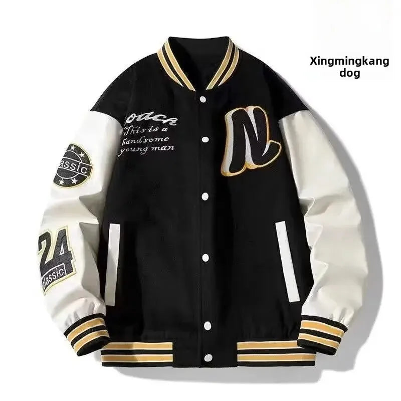 Couples Baseball Jacket Outerwear Men's Casual Style Spring Autumn Winter New Trendy Loose Fit Chinese Brand Male Topwear