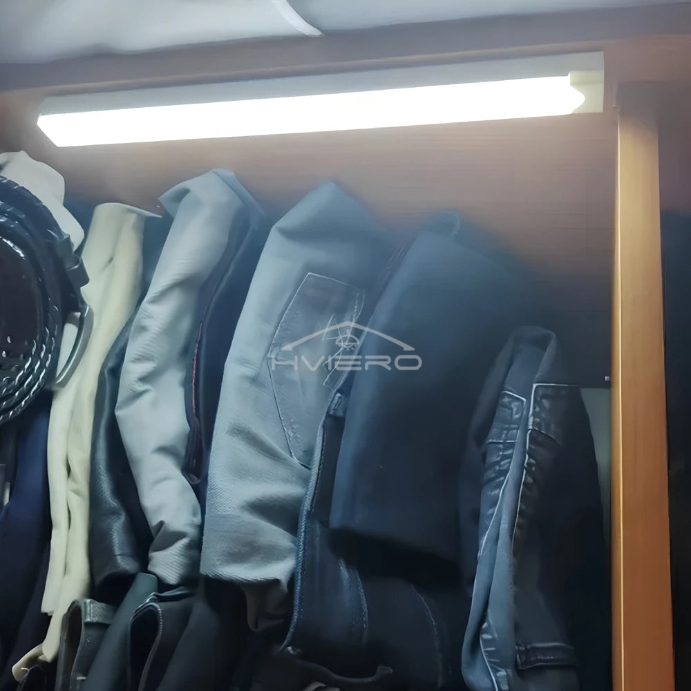 Motion Sensor Night Lights Wireless LED Lamp USB Rechargeable Magnetic For Wardrobe Room Closet Kitchen Aisle Tube Detector Bulb