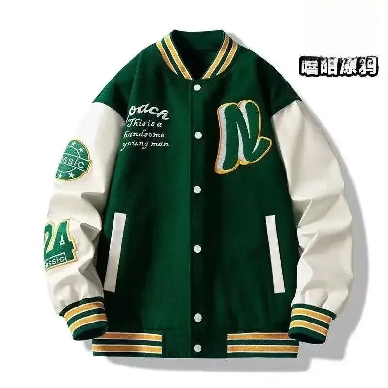 Couples Baseball Jacket Outerwear Men's Casual Style Spring Autumn Winter New Trendy Loose Fit Chinese Brand Male Topwear
