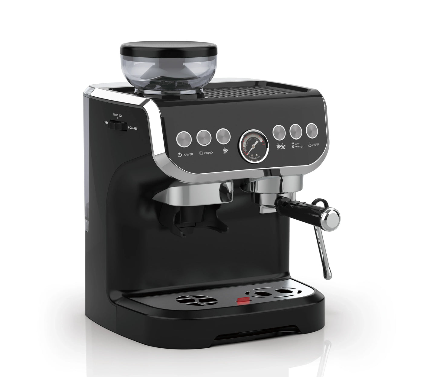 Factory Price Wholesale Semi Auto Cappuccino and Espresso Coffee Machines Makers with Grinder Accessories