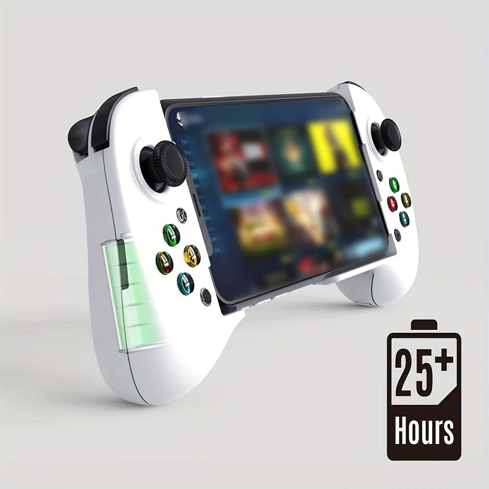 Rechargeable Lithium-Polymer Wireless Gamepad Controller - 36V Telescopic Joystick for iPhone, Android, Steam Mobile Phones and PC - Wireless Charging, Long-Lasting Battery Life