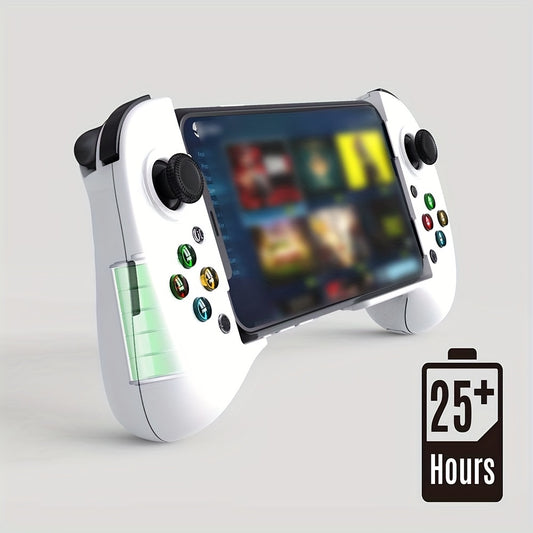 Rechargeable Lithium-Polymer Wireless Gamepad Controller - 36V Telescopic Joystick for iPhone, Android, Steam Mobile Phones and PC - Wireless Charging, Long-Lasting Battery Life